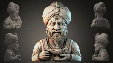 Fantasy busts Bust of an Eastern Man 3d model