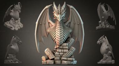 Fantasy busts Dragon Sculpture 3d model