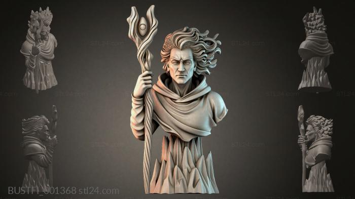 Bust of a Mythical Mage 3d STL model