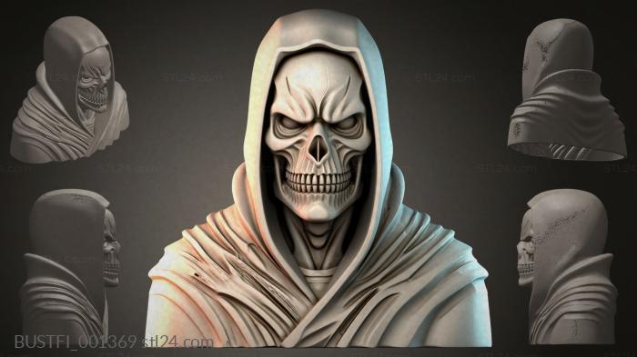 Hooded Skull 3d STL model