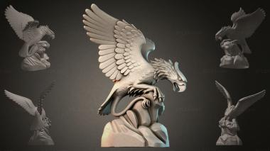 Fantasy busts Griffin on a Pedestal 3d model