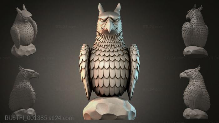 Owl on a Rock 3d STL model