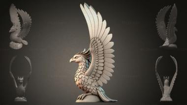 Fantasy busts Eagle with spread wings 3d model
