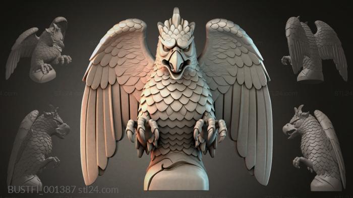 Eagle sculpture 3d STL model
