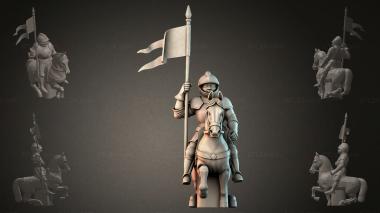 Fantasy busts Knight on Horseback 3d model