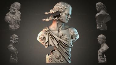 Fantasy busts Antique bust of a woman 3d model