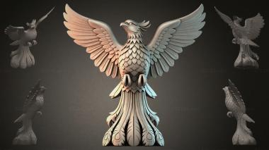 Fantasy busts Eagle with spread wings 3d model