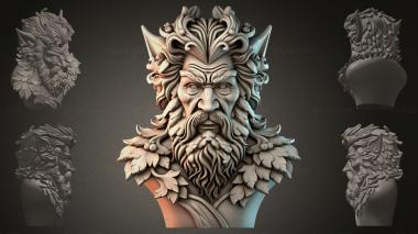 Fantasy busts Bust of the Forest Spirit 3d model