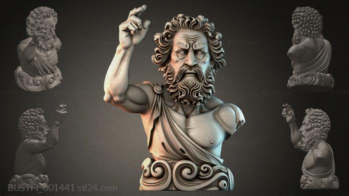 Бюсты фэнтези (BUSTFI_001441) 3D модель для ЧПУ станка