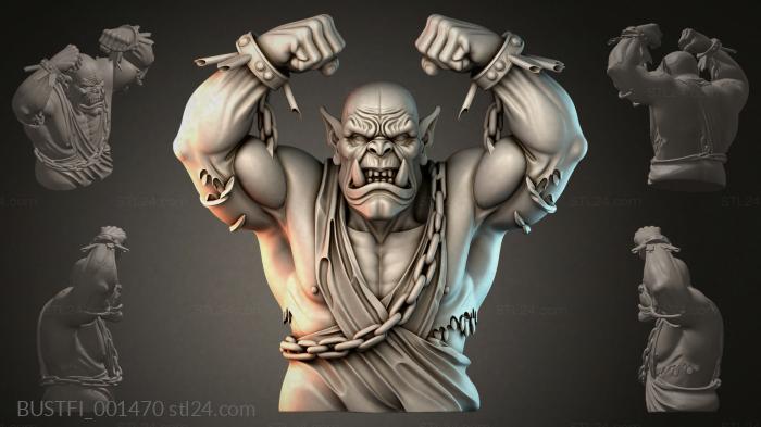 Бюсты фэнтези (BUSTFI_001470) 3D модель для ЧПУ станка