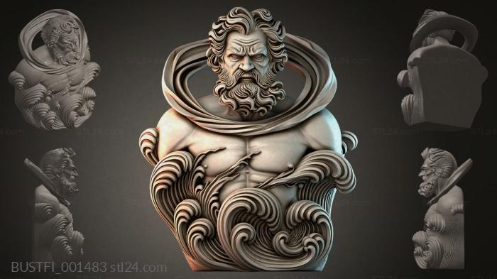 Бюсты фэнтези (BUSTFI_001483) 3D модель для ЧПУ станка