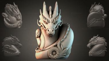 Fantasy busts Dragon Bust 3d model