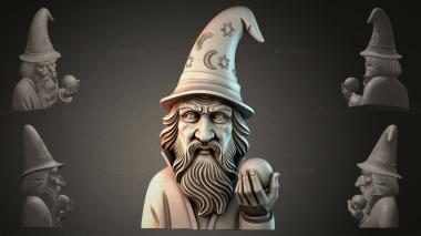 Fantasy busts Gnome with a Ball 3d model