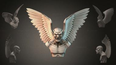 Fantasy busts Demon with Wings 3d model
