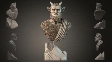 Fantasy busts Bust of the Horned Demon 3d model