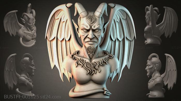 Бюсты фэнтези (BUSTFI_001625) 3D модель для ЧПУ станка