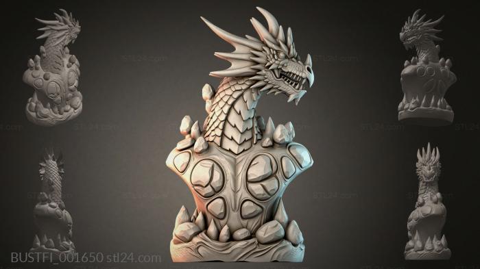 Бюсты фэнтези (BUSTFI_001650) 3D модель для ЧПУ станка