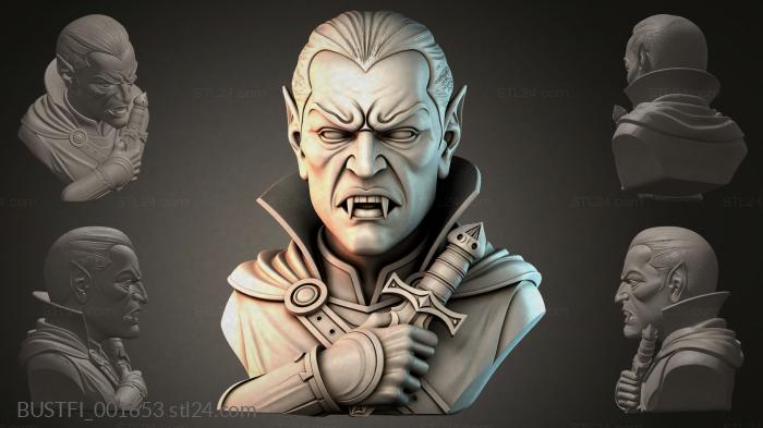 Бюсты фэнтези (BUSTFI_001653) 3D модель для ЧПУ станка