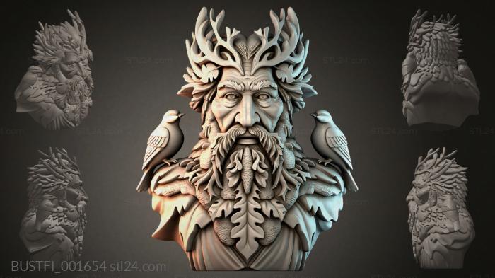 Бюсты фэнтези (BUSTFI_001654) 3D модель для ЧПУ станка