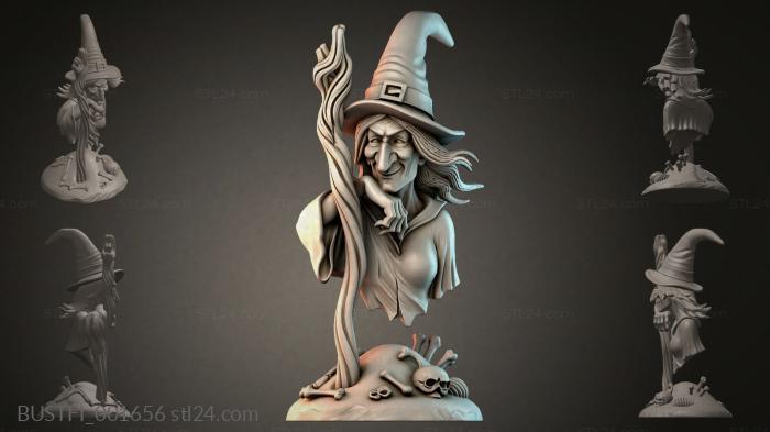 Бюсты фэнтези (BUSTFI_001656) 3D модель для ЧПУ станка