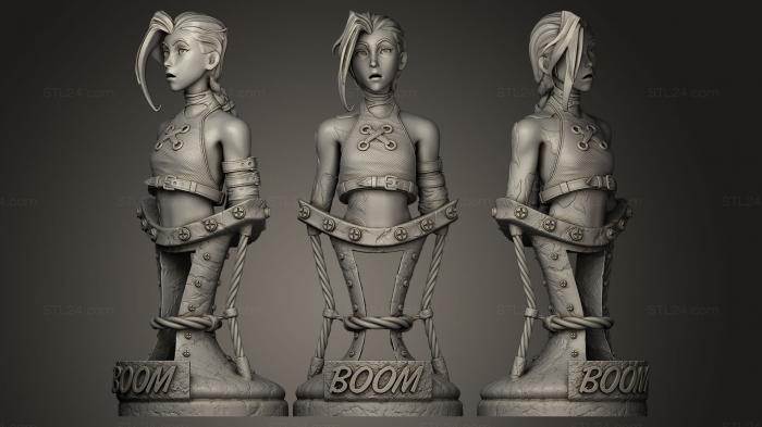 Busts of heroes and monsters (Jinx very surprised, BUSTH_0187) 3D models for cnc