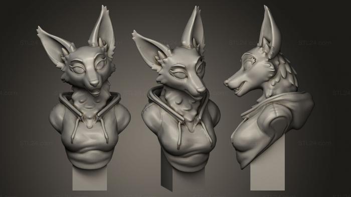 Busts of heroes and monsters (Furry Bust Prototype, BUSTH_0355) 3D models for cnc