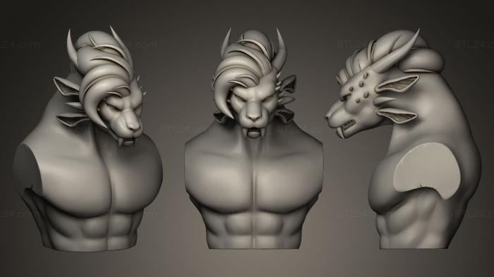 Busts of heroes and monsters (Malice Swordshadow, BUSTH_0367) 3D models for cnc
