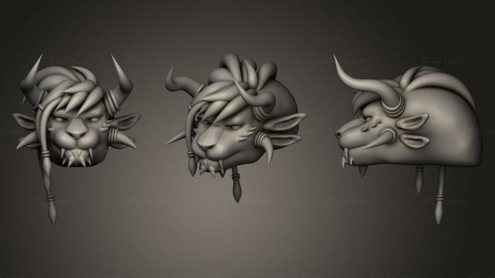 Бюсты монстры и герои (Грамы, BUSTH_0381) 3D модель для ЧПУ станка
