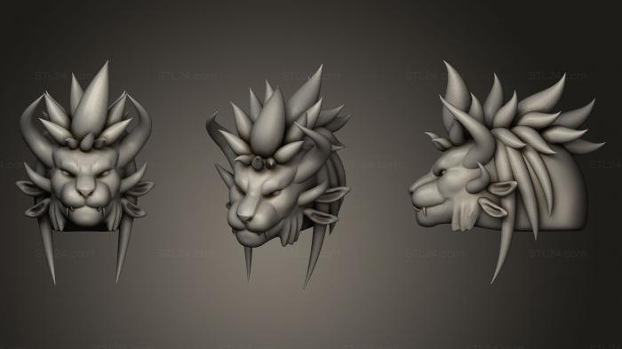 Busts of heroes and monsters (Poorly Sculpted Voruun, BUSTH_0388) 3D models for cnc