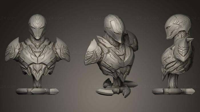 The Dark Armor Bust STL for 3D
