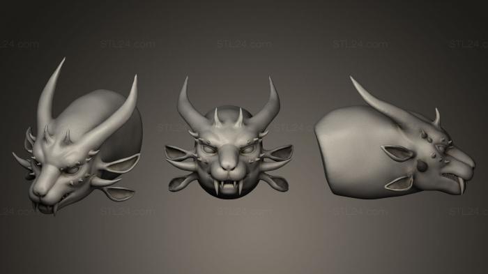 Busts of heroes and monsters (Valynxia Drakemend, BUSTH_0412) 3D models for cnc