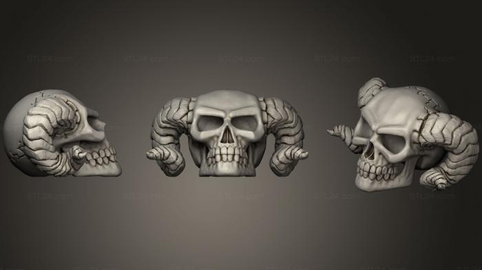 Busts of heroes and monsters (Demon Skull (Updated V3), BUSTH_0569) 3D models for cnc