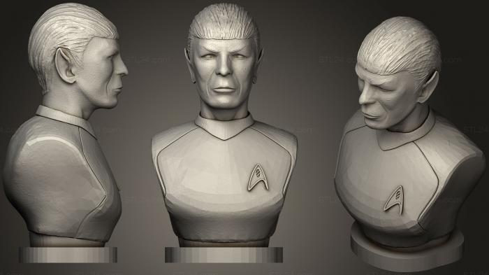 Busts of heroes and monsters (Half Vulcan Science Officer, BUSTH_0638) 3D models for cnc