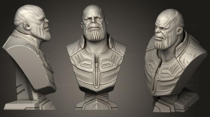 Busts of heroes and monsters (Infinity War Thanos Bust (Fan Art), BUSTH_0671) 3D models for cnc