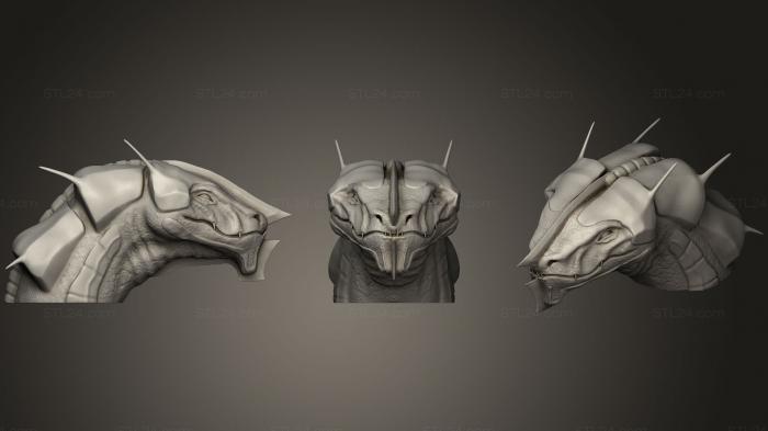 Busts of heroes and monsters (Kharnivore (Love Death And Robots) Head Concept, BUSTH_0688) 3D models for cnc