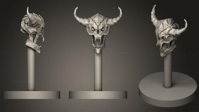 Busts of heroes and monsters (Lost Soul Game Mini, BUSTH_0696) 3D models for cnc