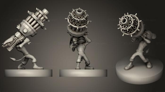 Бюсты монстры и герои (Трещотка и лязг с Рыновым, BUSTH_0759) 3D модель для ЧПУ станка