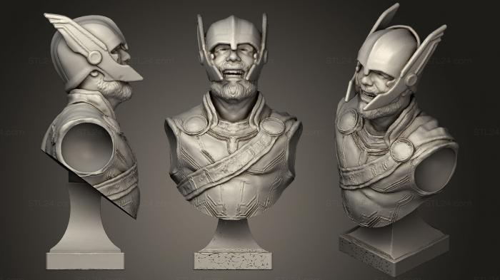 Бюсты монстры и герои (Бюст Гладиатора Тора, BUSTH_0832) 3D модель для ЧПУ станка