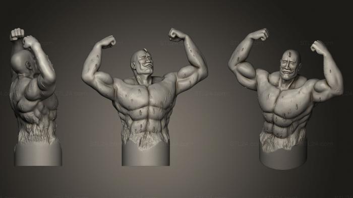 Бюсты монстры и герои (Алекс Луи Армстронг (Стальной Алхимик), BUSTH_0860) 3D модель для ЧПУ станка