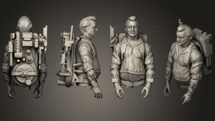 Busts of heroes and monsters (Peter Venkman Ghostbusters, BUSTH_0913) 3D models for cnc