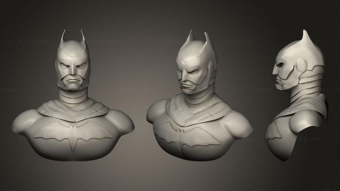 Busts of heroes and monsters (Batman 3, BUSTH_0968) 3D models for cnc