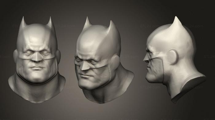 Бюсты монстры и герои (Бэтмен Гордо 2, BUSTH_0988) 3D модель для ЧПУ станка