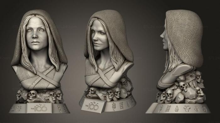 Busts of heroes and monsters (Blodreina, BUSTH_1015) 3D models for cnc