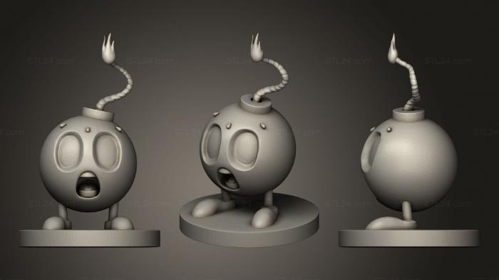 Busts of heroes and monsters (Bomber Ball, BUSTH_1022) 3D models for cnc