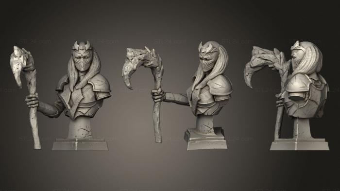 Busts of heroes and monsters (Bust Ancient Priestess, BUSTH_1033) 3D models for cnc
