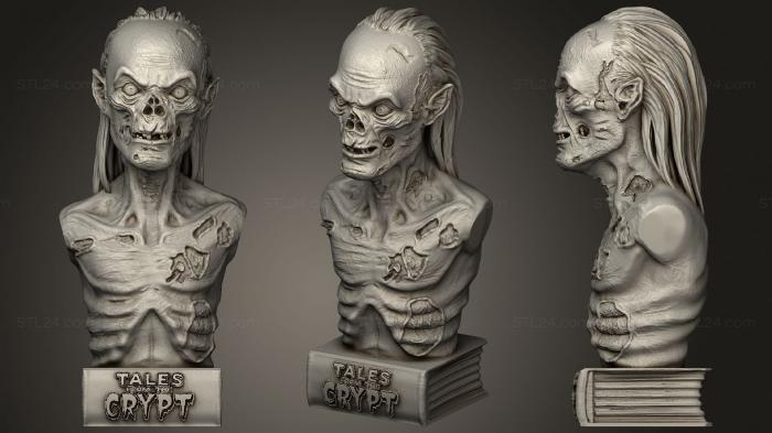 Busts of heroes and monsters (Bust Crypt Keeper Fotis Mint, BUSTH_1036) 3D models for cnc