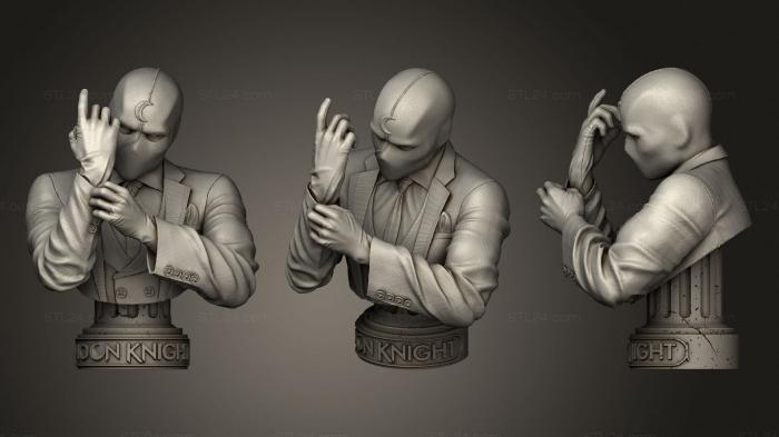 Busts of heroes and monsters (Bust Moon Knight, BUSTH_1039) 3D models for cnc