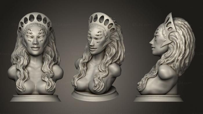 Busts of heroes and monsters (Bust of the stalk from the comic saga, BUSTH_1042) 3D models for cnc