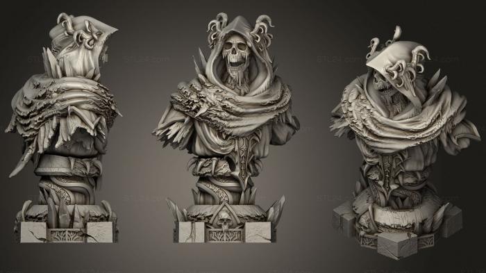 Busts of heroes and monsters (BUST Thirazar, BUSTH_1048) 3D models for cnc