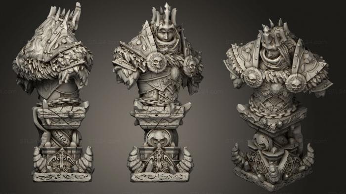 Busts of heroes and monsters (BUST Yinsylim, BUSTH_1049) 3D models for cnc